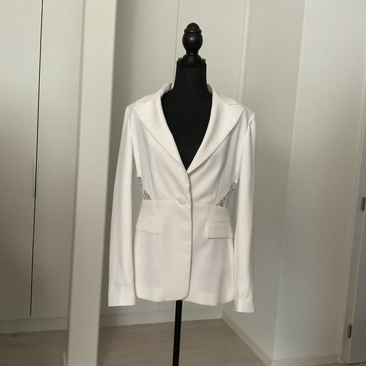 Blazer bianco con ricami LIU JO