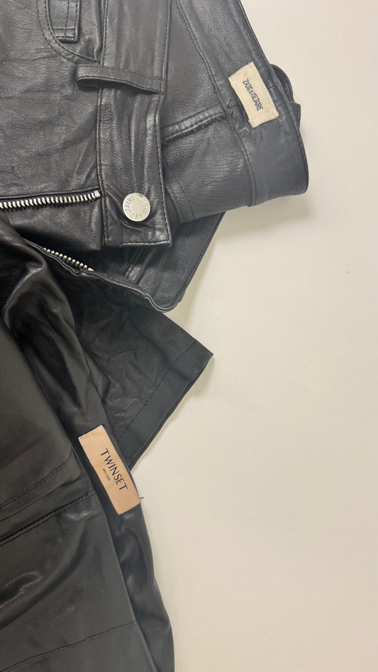 Pantaloni e leggings vari e in pelle